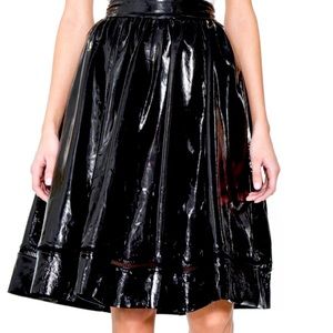 Alice and Olivia Patent leather skirt